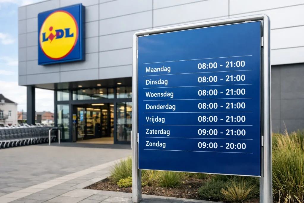 Lidl supermarkt in Middelburg buitenaanzicht