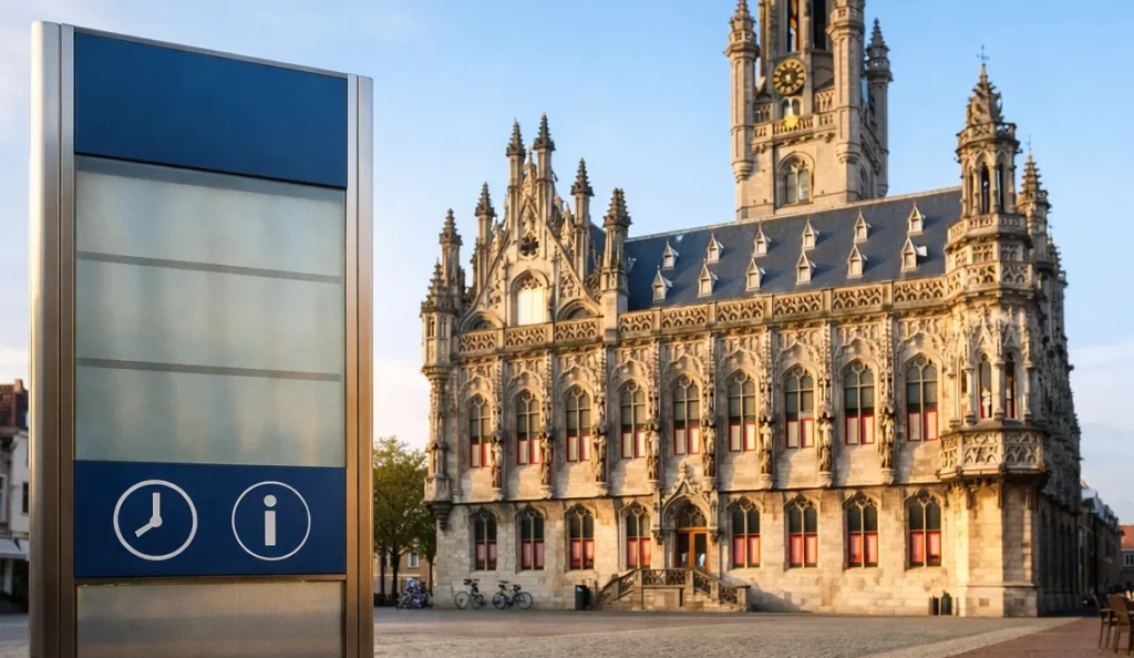 Gemeentehuis Middelburg ingang overdag