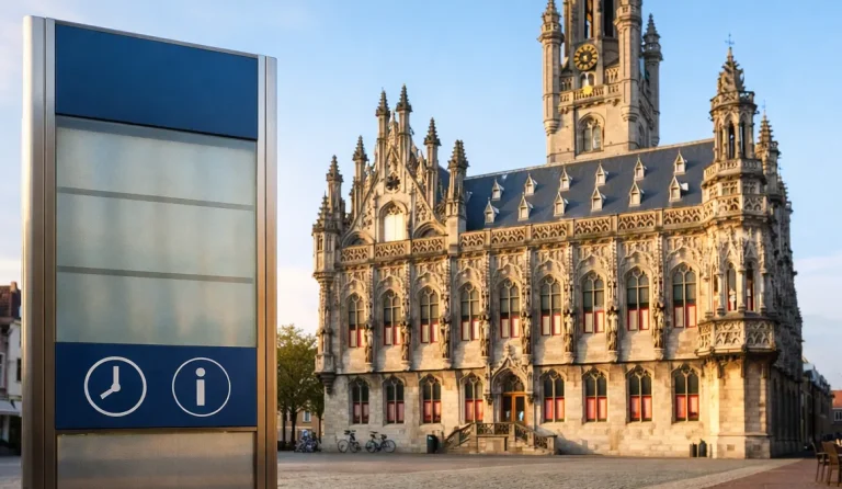 Gemeentehuis Middelburg ingang overdag